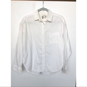 MUJI White Button Down XS/S